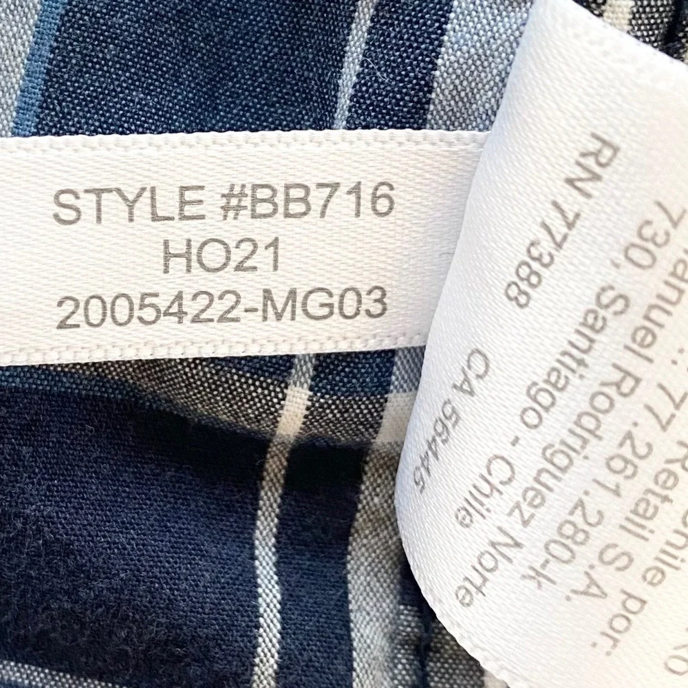 J.Crew Button Down Shirt Flex Washed Slim Plaid, Mens M Blue‎ BB716